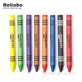 Mini crayons de coloriage ronds personnalisés bon marché en gros
